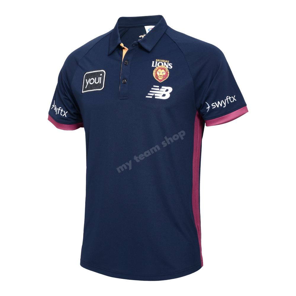 Brisbane Lions 2025 Afl Media Polo Media Polo
