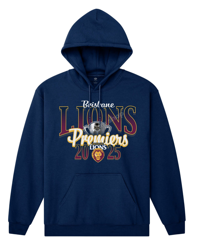 BRISBANE LIONS 2025 AFL PREMIERS CUP HOODIE AFL Premiership Hoodie