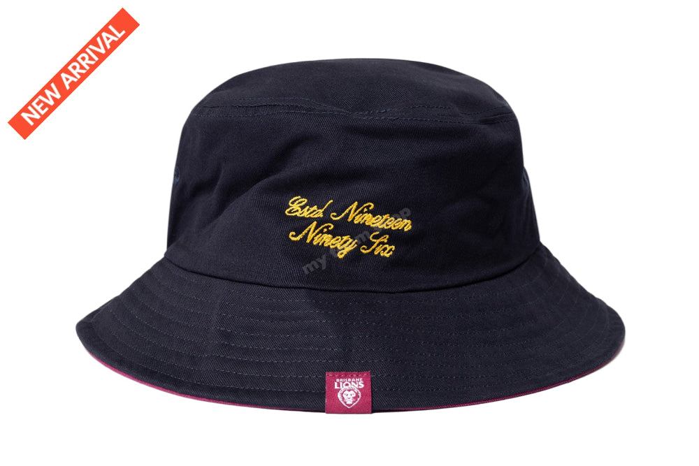 BRISBANE LIONS AFL CREST BUCKET HAT AFL Headwear