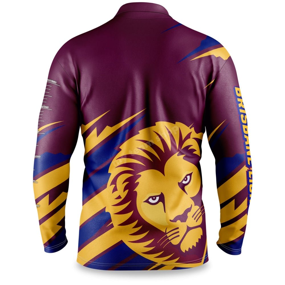 Brisbane Lions Afl Ignition Fishing Shirt Fishing Shirt