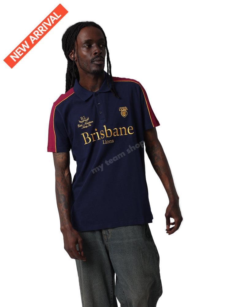 BRISBANE LIONS AFL MULTI LOGO POLO AFL Multi Logo Polo