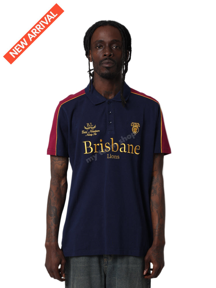 BRISBANE LIONS AFL MULTI LOGO POLO AFL Multi Logo Polo