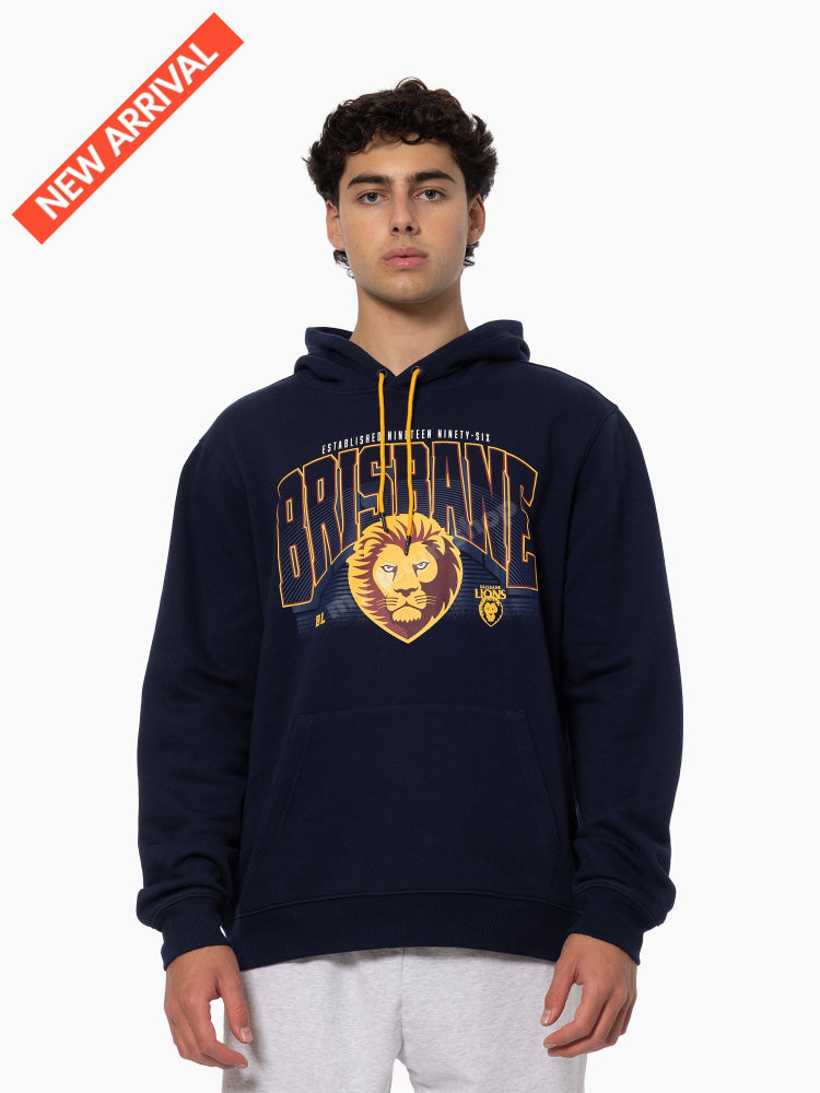 BRISBANE LIONS AFL WORDMARK HOODIE AFL Wordmark Hoodie