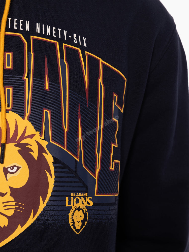BRISBANE LIONS AFL WORDMARK HOODIE AFL Wordmark Hoodie