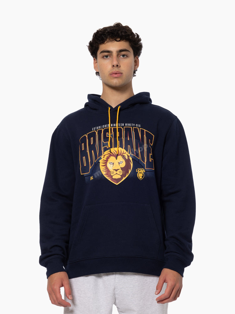 BRISBANE LIONS AFL WORDMARK HOODIE AFL Wordmark Hoodie