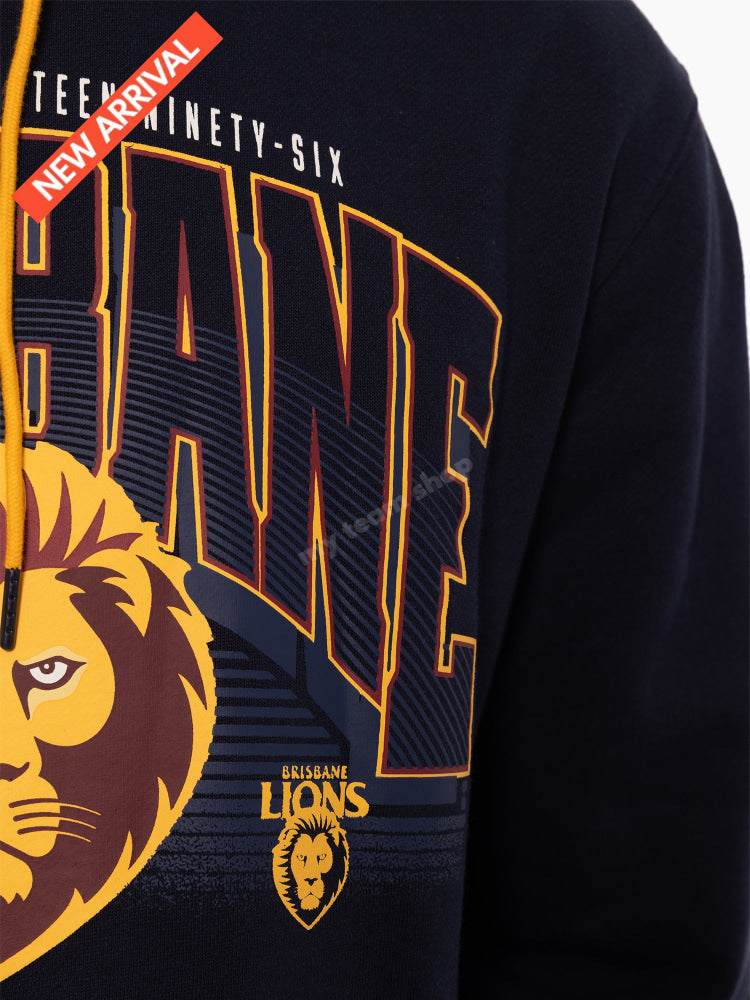 BRISBANE LIONS AFL WORDMARK HOODIE AFL Wordmark Hoodie