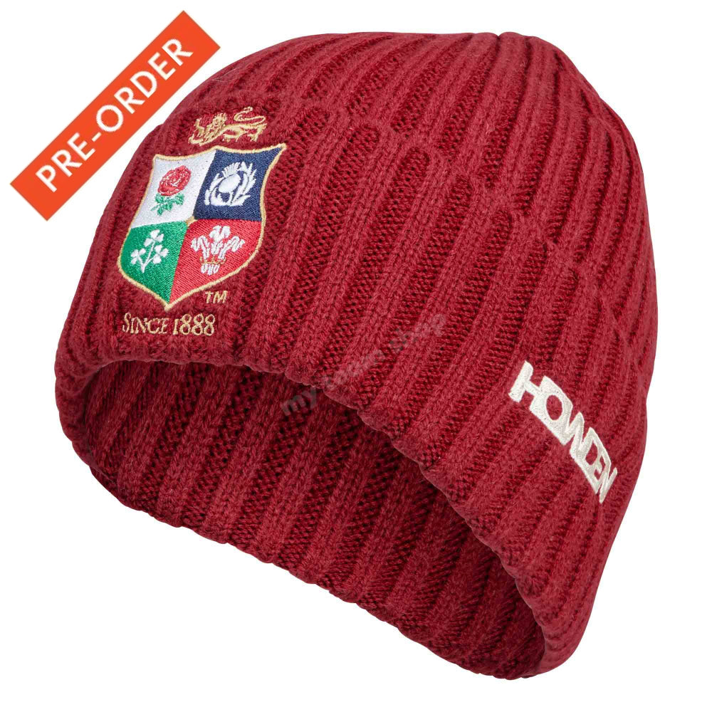 BRITISH & IRISH LIONS CCC BEANIE RED Rugby Headwear