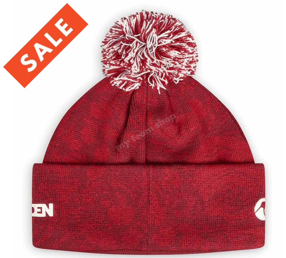 BRITISH & IRISH LIONS CCC BOBBLE HAT RED Rugby Headwear