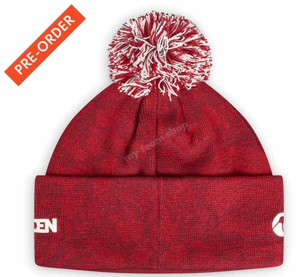 BRITISH & IRISH LIONS CCC BOBBLE HAT RED Rugby Headwear