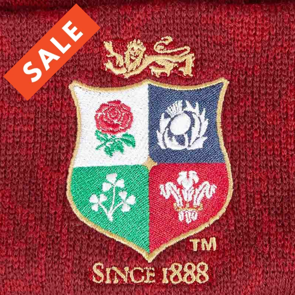 BRITISH & IRISH LIONS CCC BOBBLE HAT RED Rugby Headwear