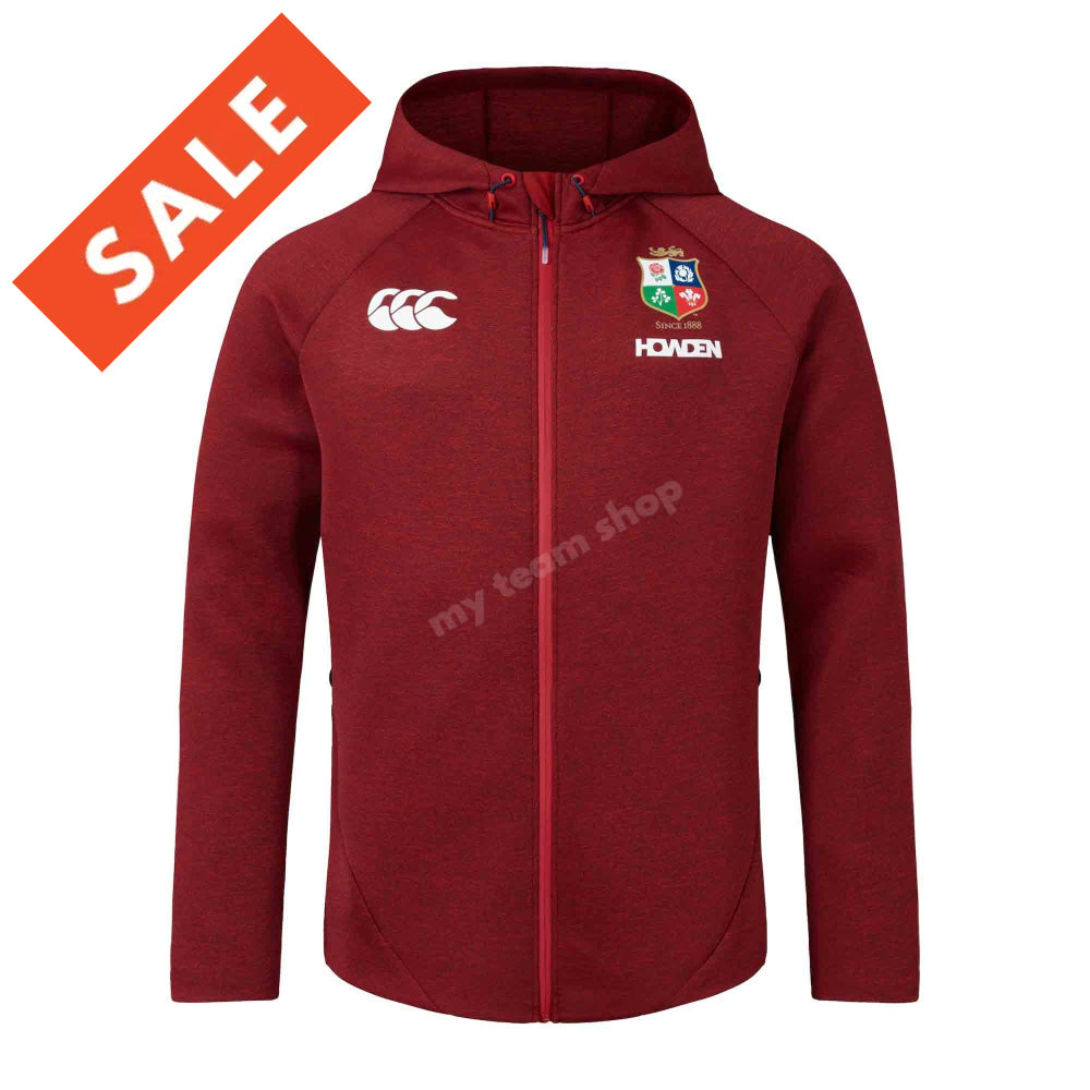 BRITISH & IRISH LIONS CCC EVEREST HOODIE RED Rugby Hoodie