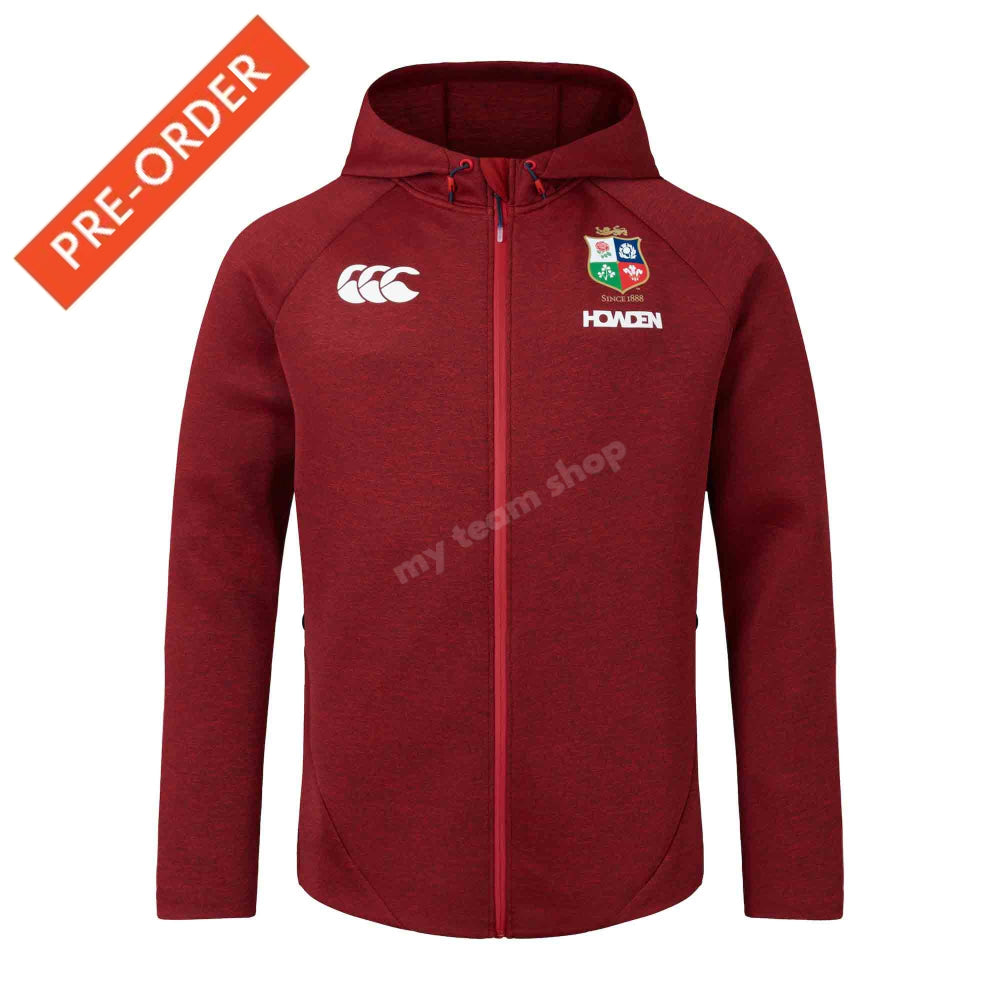 BRITISH & IRISH LIONS CCC EVEREST HOODIE RED Rugby Hoodie
