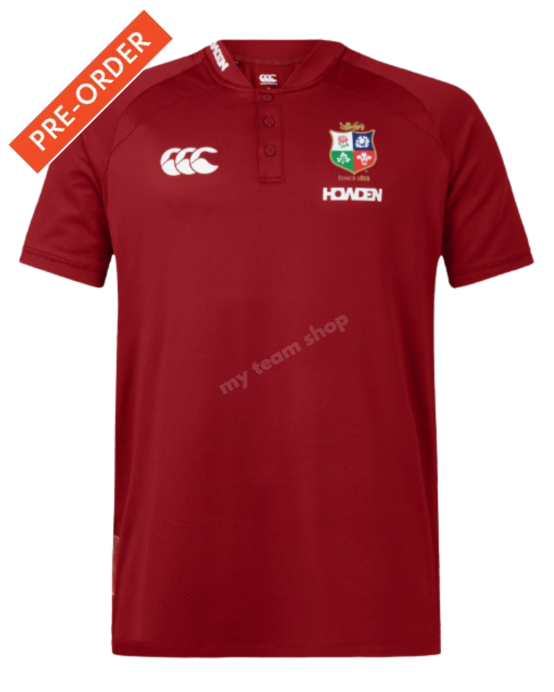 BRITISH & IRISH LIONS CCC POLO RED Rugby Polo
