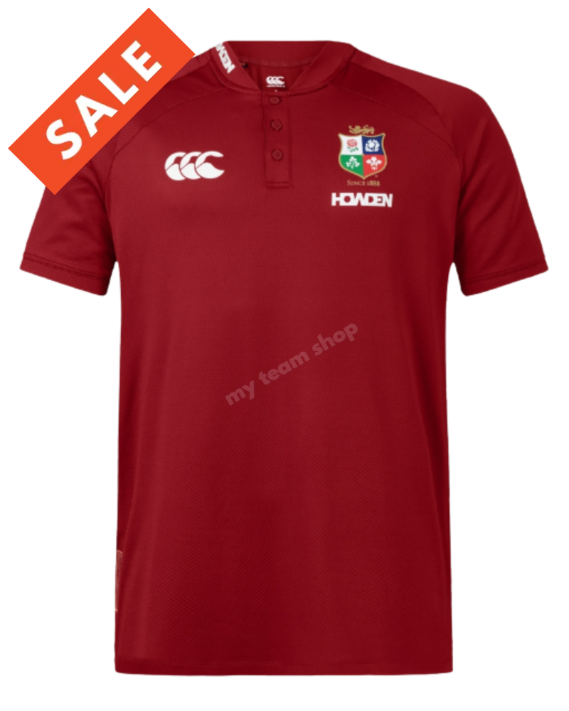 BRITISH & IRISH LIONS CCC POLO RED Rugby Polo