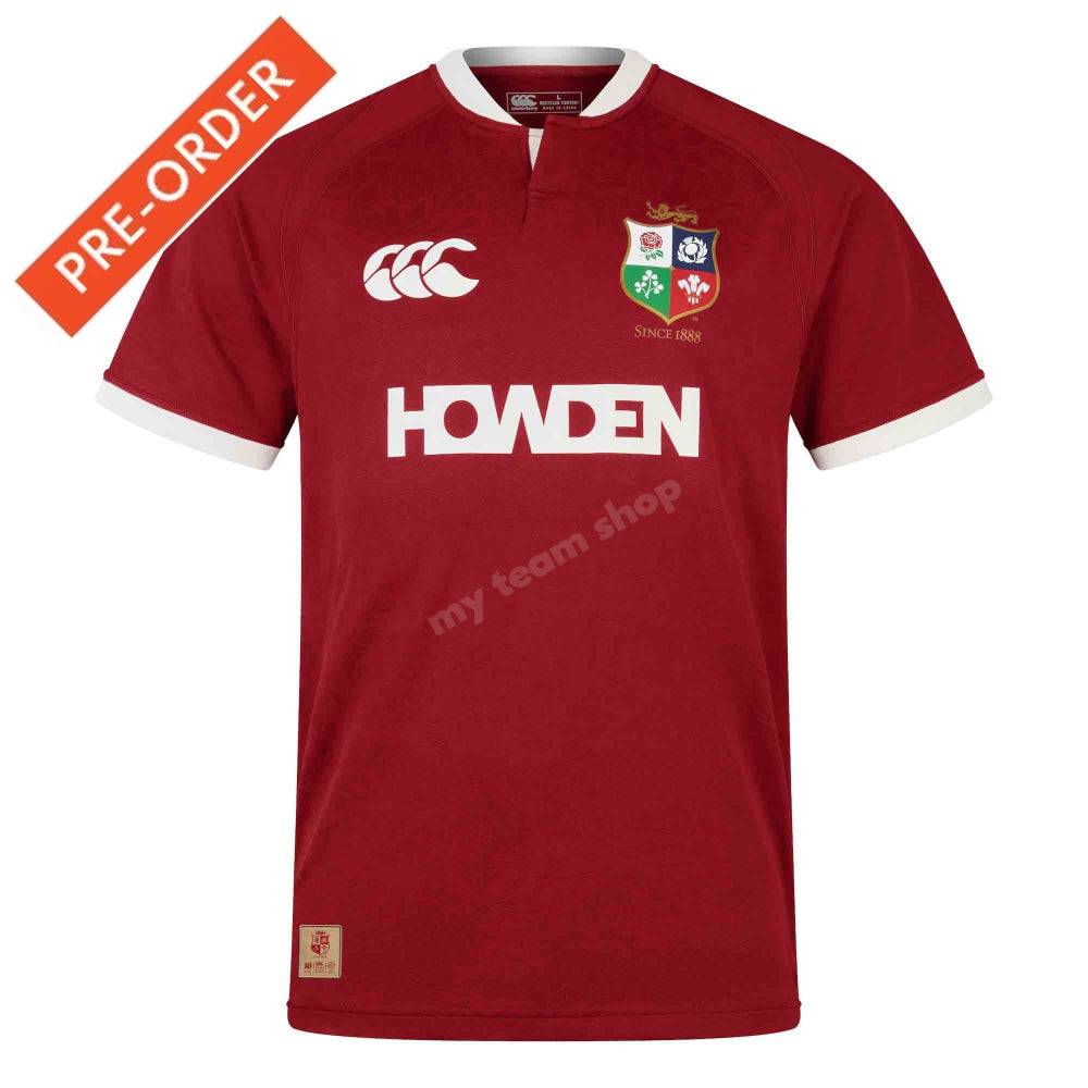 BRITISH & IRISH LIONS CCC REPLICA JERSEY RED Rugby Jersey