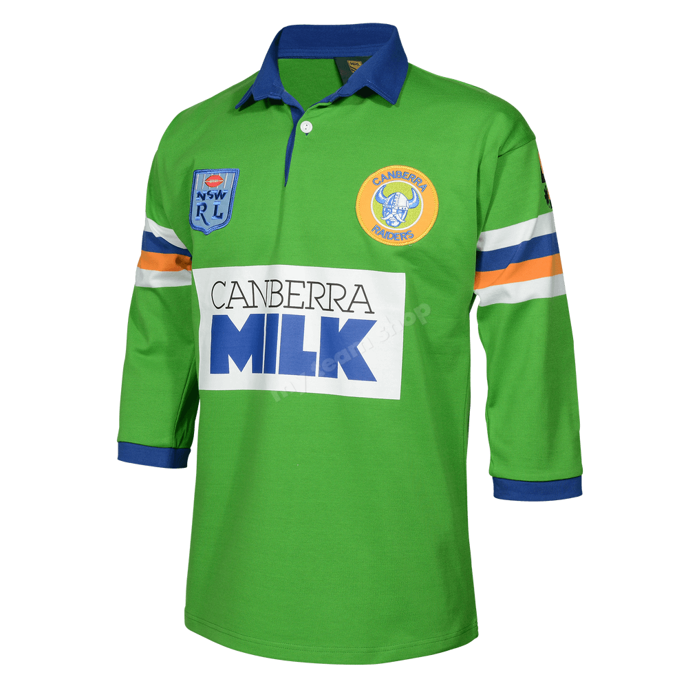 Buy Official Canberra Raiders NRL Retro Apparel Online – My Team Shop