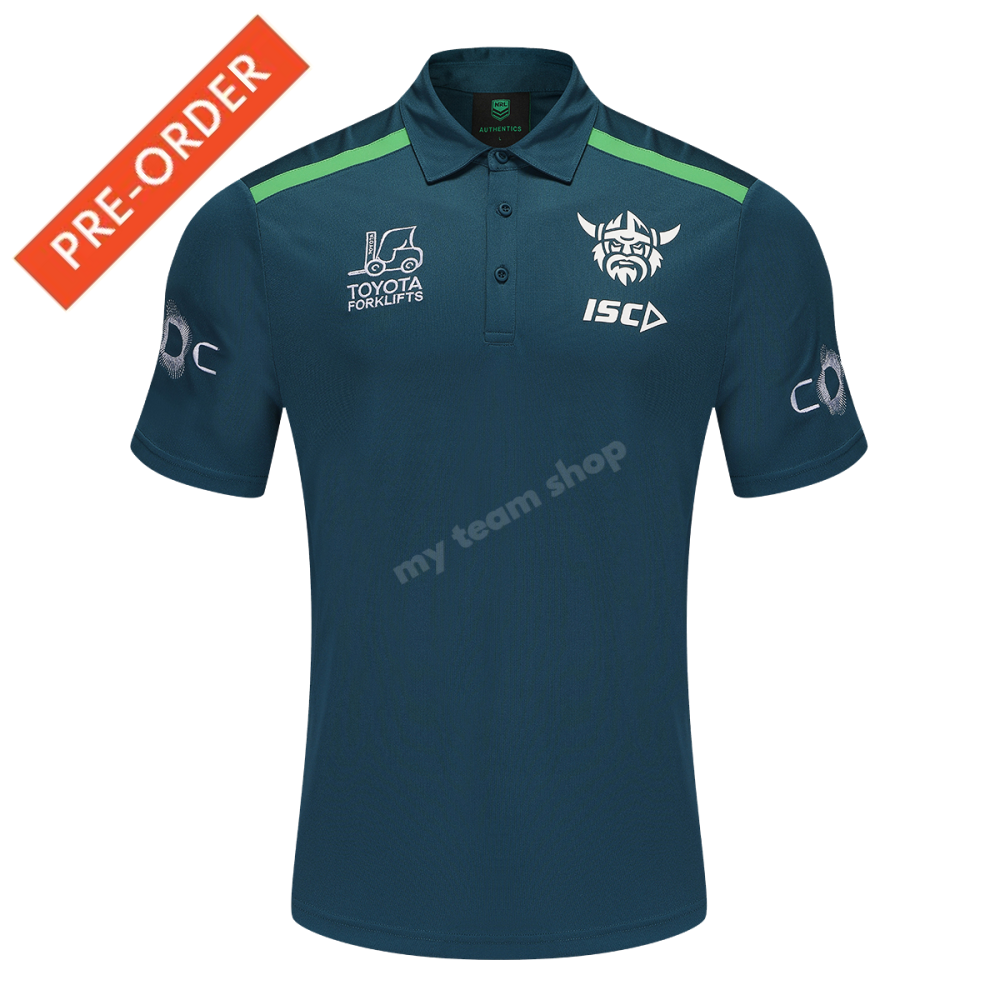 Canberra Raiders 2025 Nrl Media Polo Media Polo