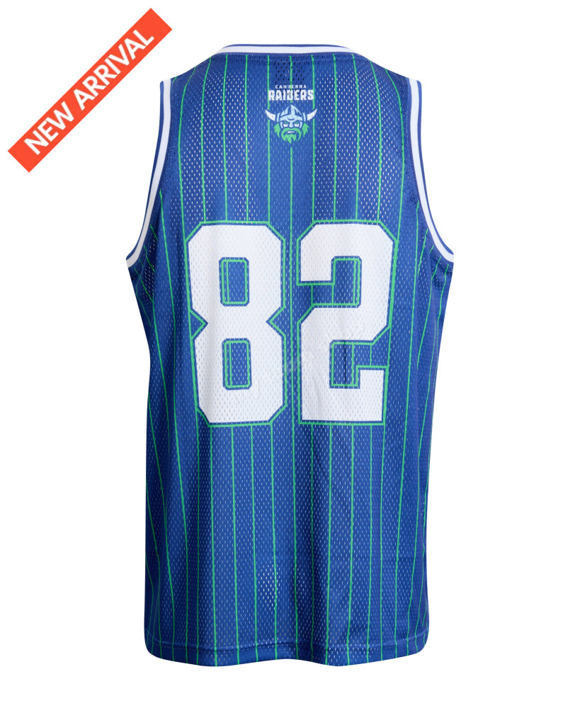 CANBERRA RAIDERS NRL ADULT BASKETBALL SINGLET NRL Basketball Singlet
