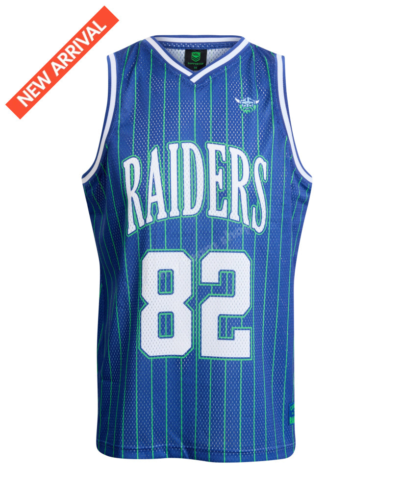CANBERRA RAIDERS NRL ADULT BASKETBALL SINGLET NRL Basketball Singlet