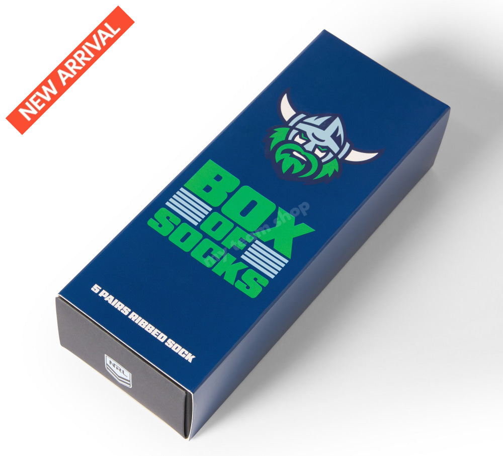CANBERRA RAIDERS NRL EVERYDAY BOX OF SOCKS NRL Everyday Socks