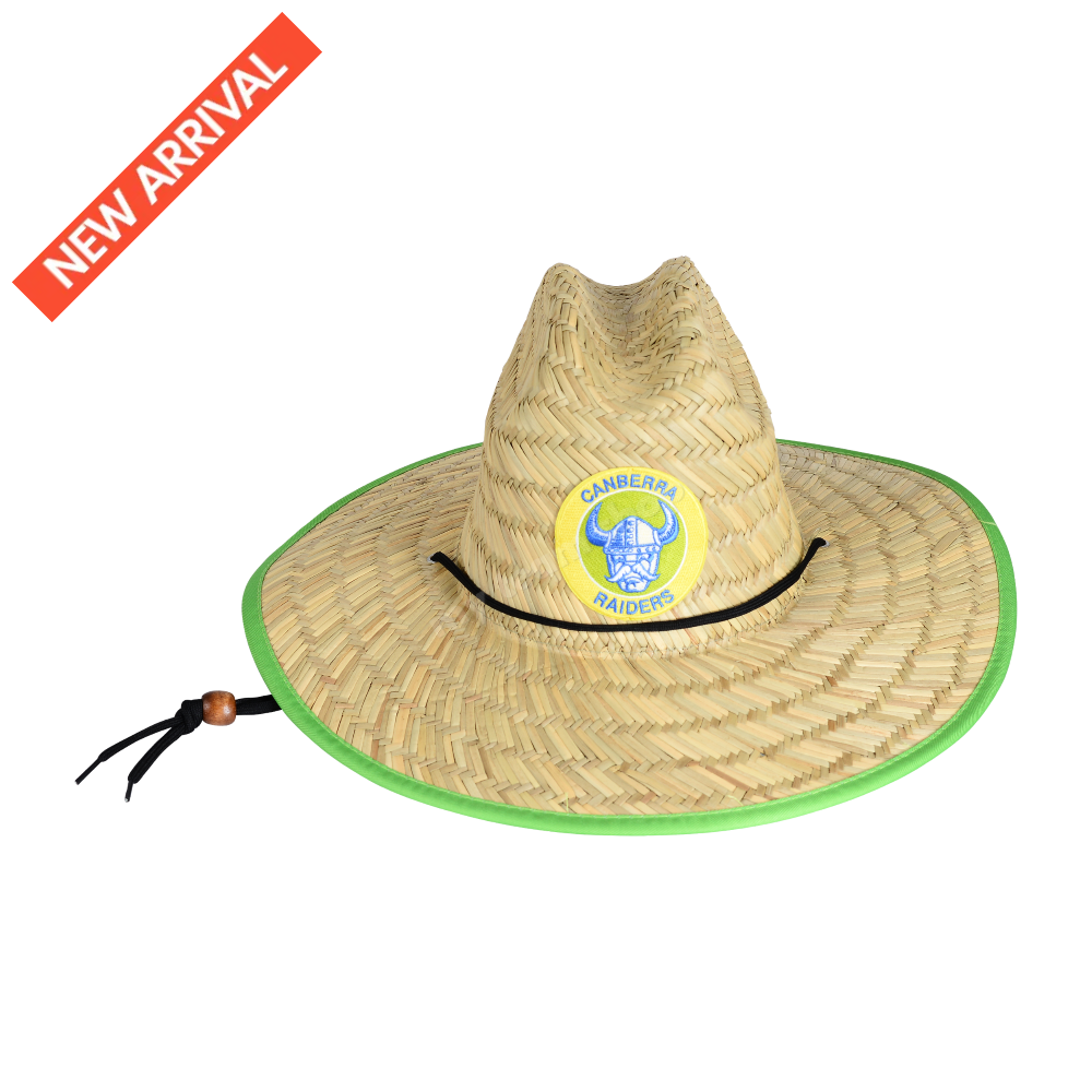 CANBERRA RAIDERS NRL RETRO STRAW HAT NRL headwear