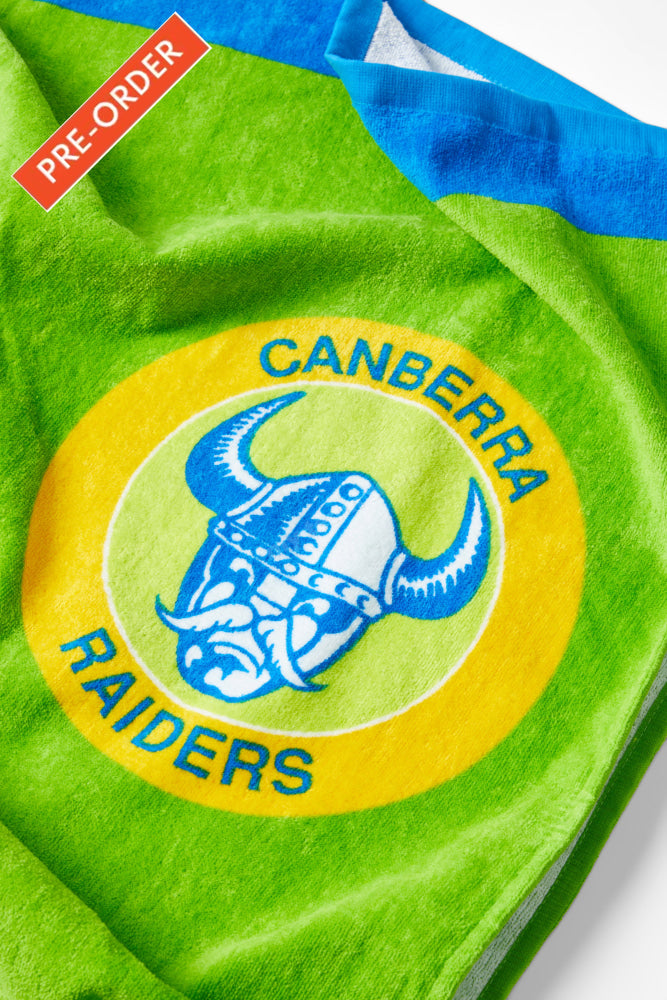 Canberra Raiders Nrl Retro Towel Beach Towel