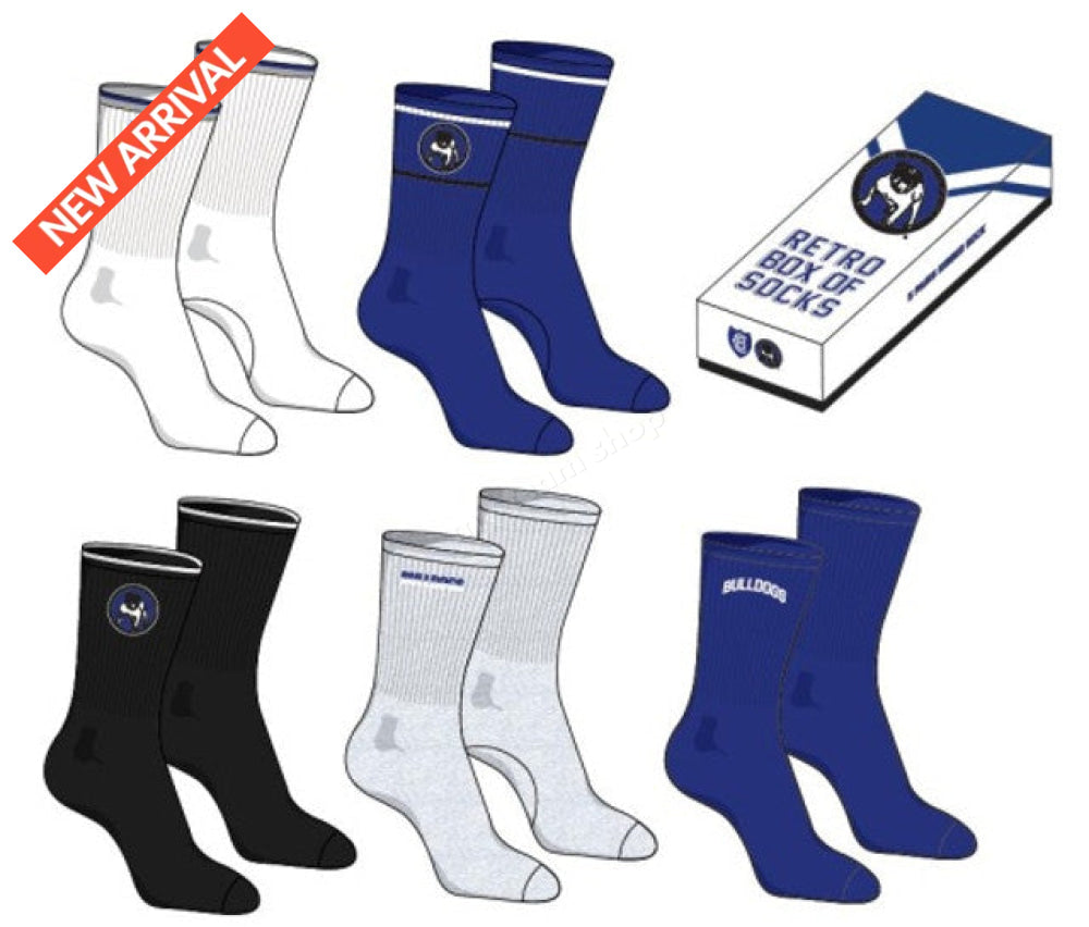 Canterbury-Bankstown Bulldogs Nrl Retro Box Of Socks Retro Socks