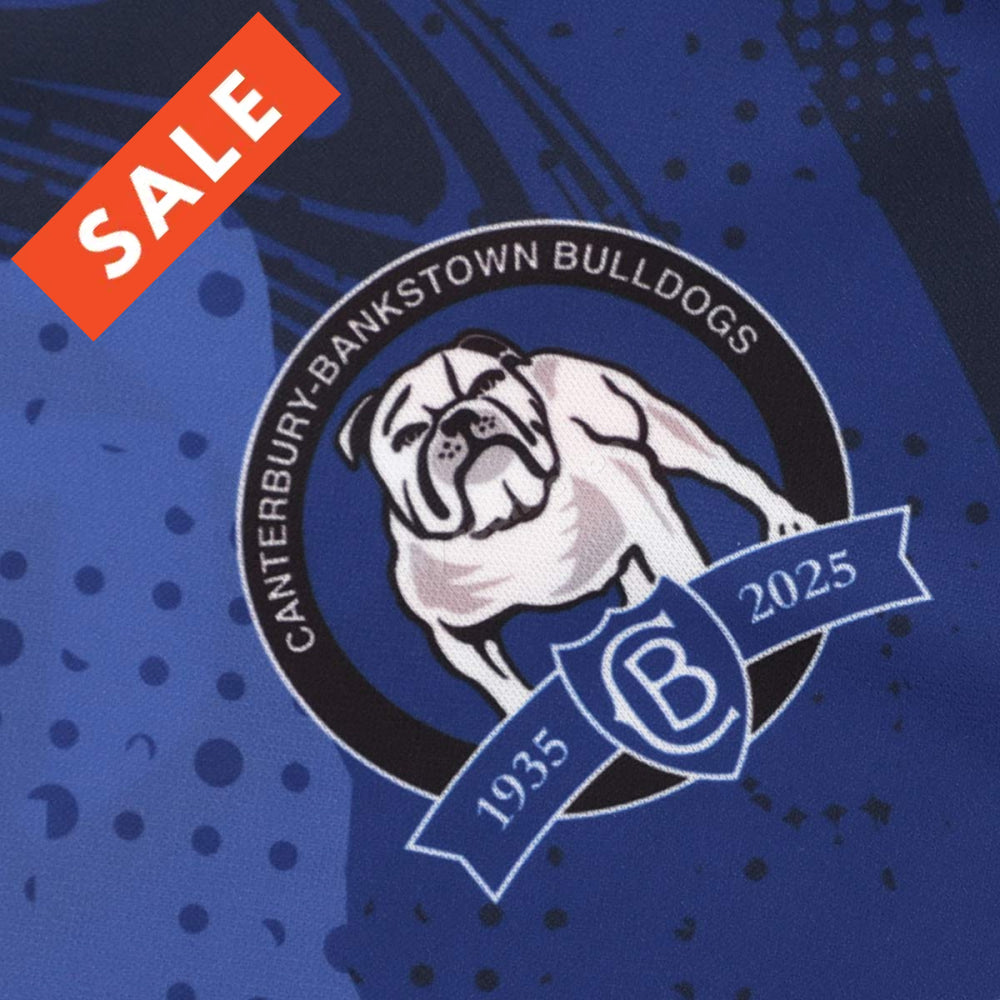 Canterbury Bulldogs 2025 Nrl Blue Training Tee Training Tee