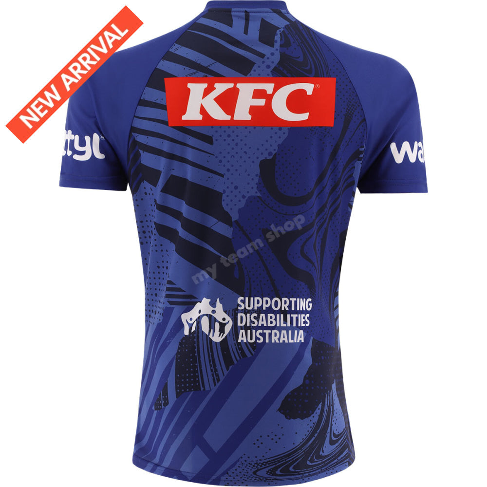 Canterbury Bulldogs 2025 Nrl Blue Training Tee Training Tee