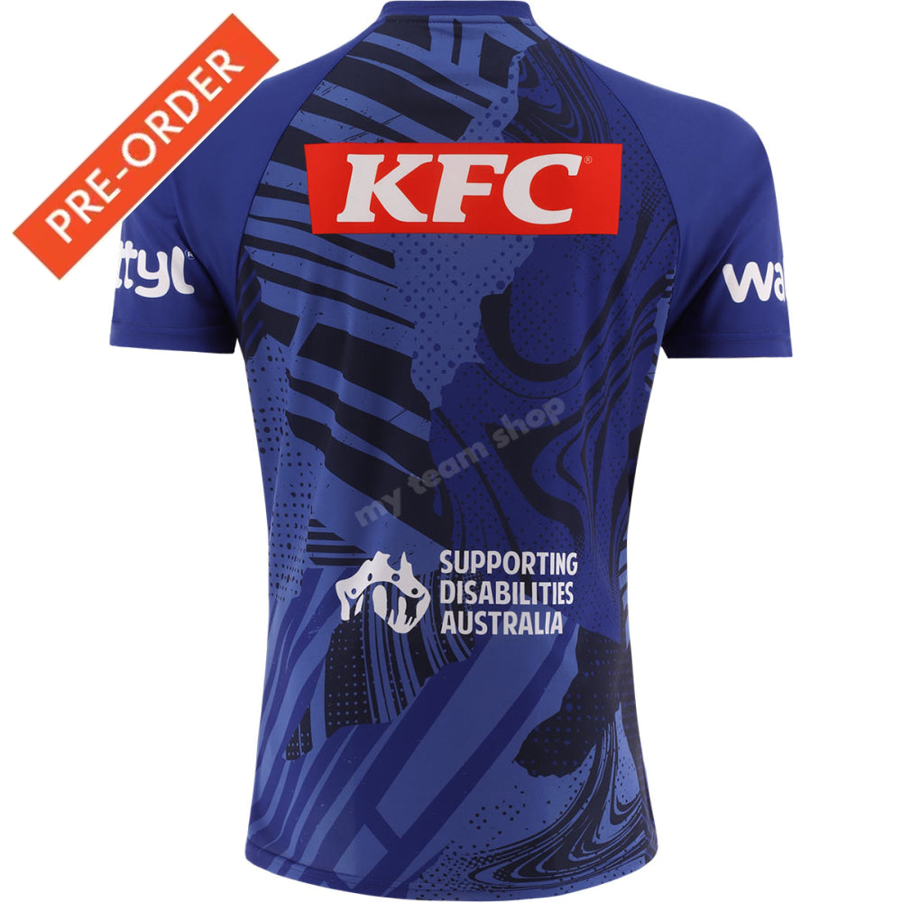 Canterbury Bulldogs 2025 Nrl Blue Training Tee Training Tee