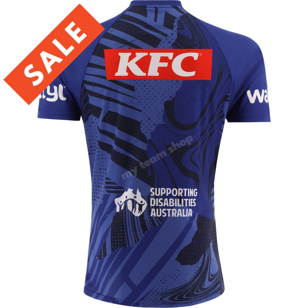 Canterbury Bulldogs 2025 Nrl Blue Training Tee Training Tee