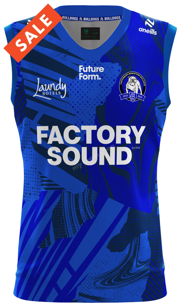 CANTERBURY BULLDOGS 2025 NRL TRAINING SINGLET - Main Image