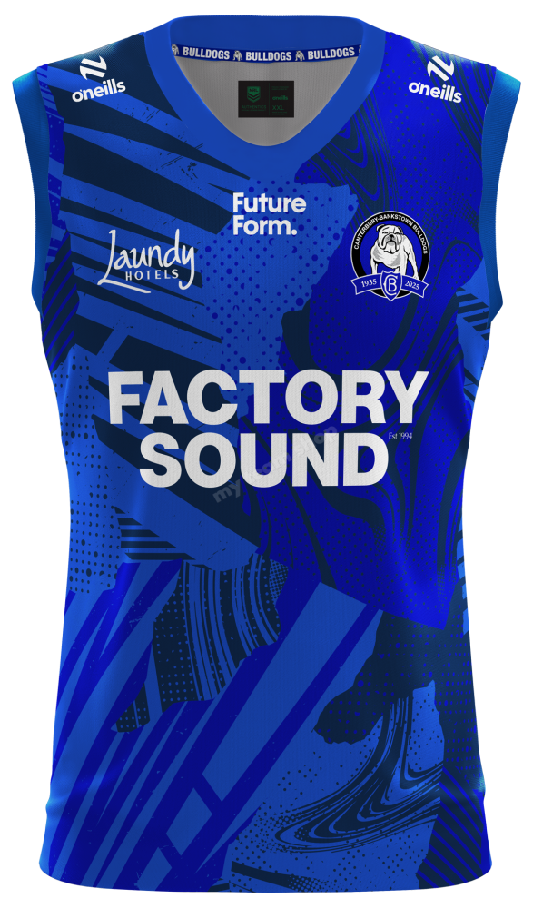 Canterbury Bulldogs 2025 Nrl Training Singlet Training Singlet