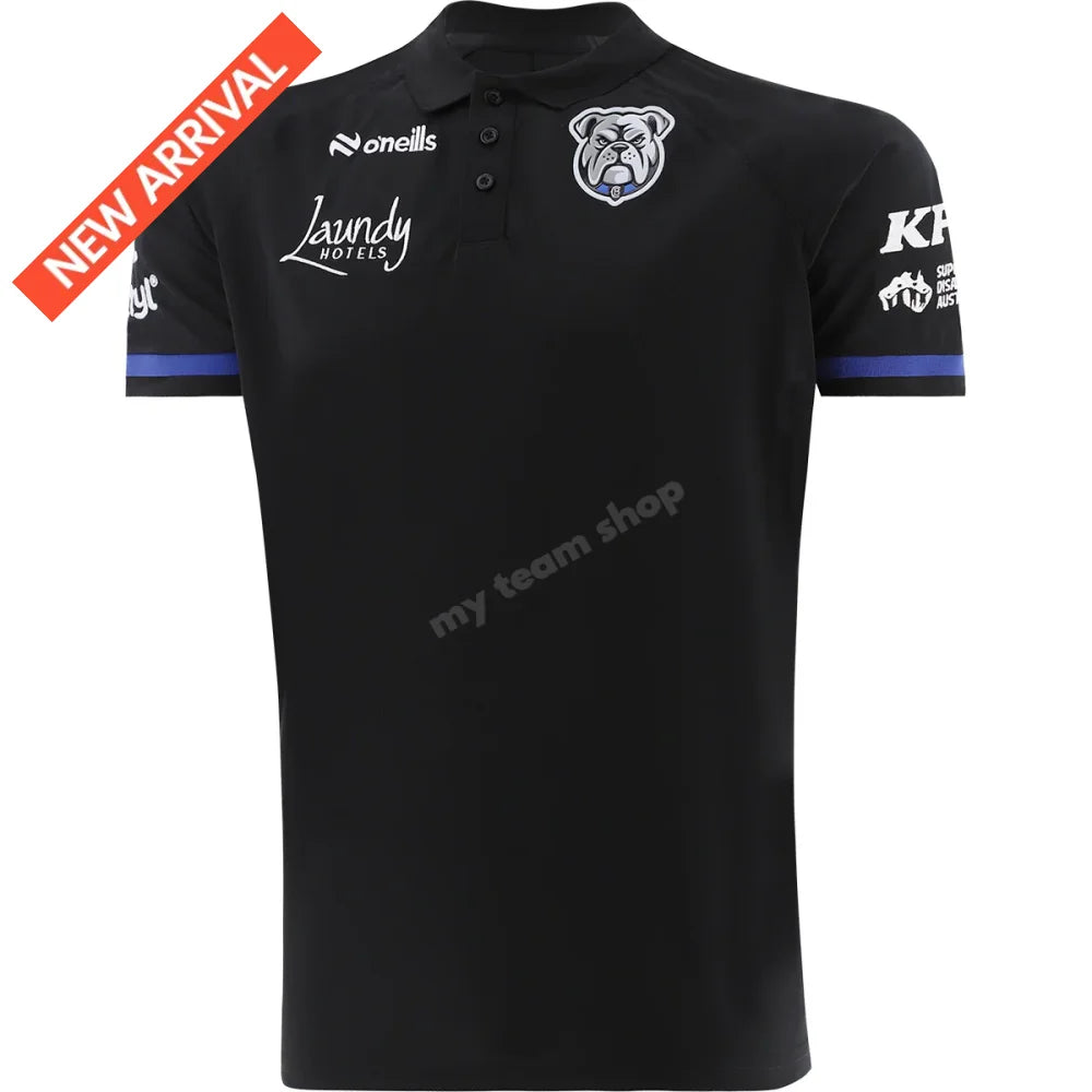 CANTERBURY BULLDOGS 2026 NRL BLACK MEDIA POLO NRL Media Polo