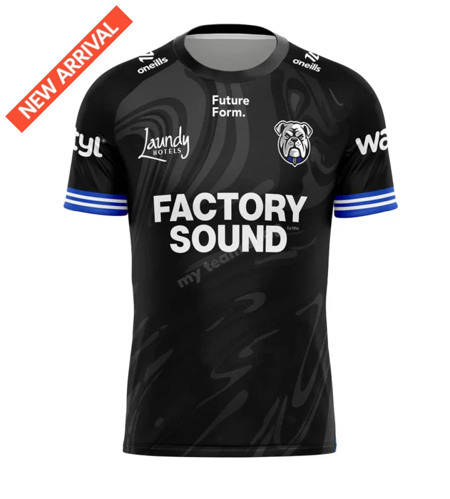 CANTERBURY BULLDOGS 2026 NRL BLACK TRAINING TEE NRL Training Tee