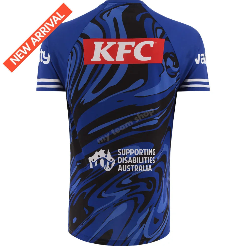 CANTERBURY BULLDOGS 2026 NRL BLUE TRAINING TEE NRL Training Tee