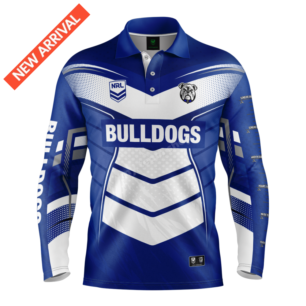 CANTERBURY BULLDOGS NRL ’CYBER’ FISHING SHIRT NRL Fishing Shirt