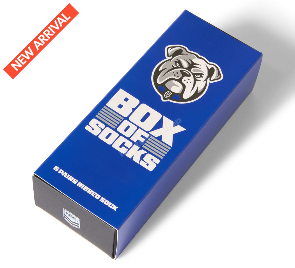 CANTERBURY BULLDOGS NRL EVERYDAY BOX OF SOCKS NRL Everyday Socks