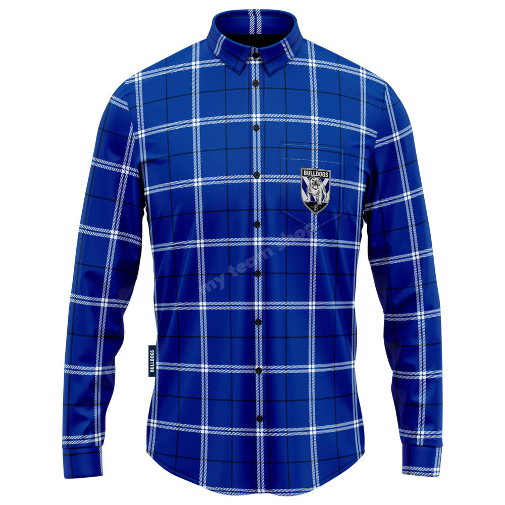 Canterbury Bulldogs Nrl ’Mustang’ Flannel Shirt Flannel Shirt