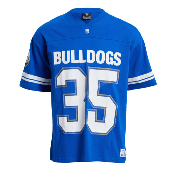 Canterbury Bulldogs Nrl Oversized Gridiron T-Shirt Gridiron Shirt