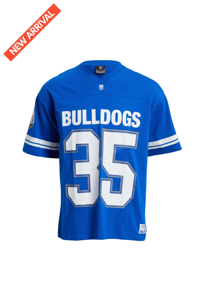 Canterbury Bulldogs Nrl Oversized Gridiron T-Shirt Gridiron Shirt