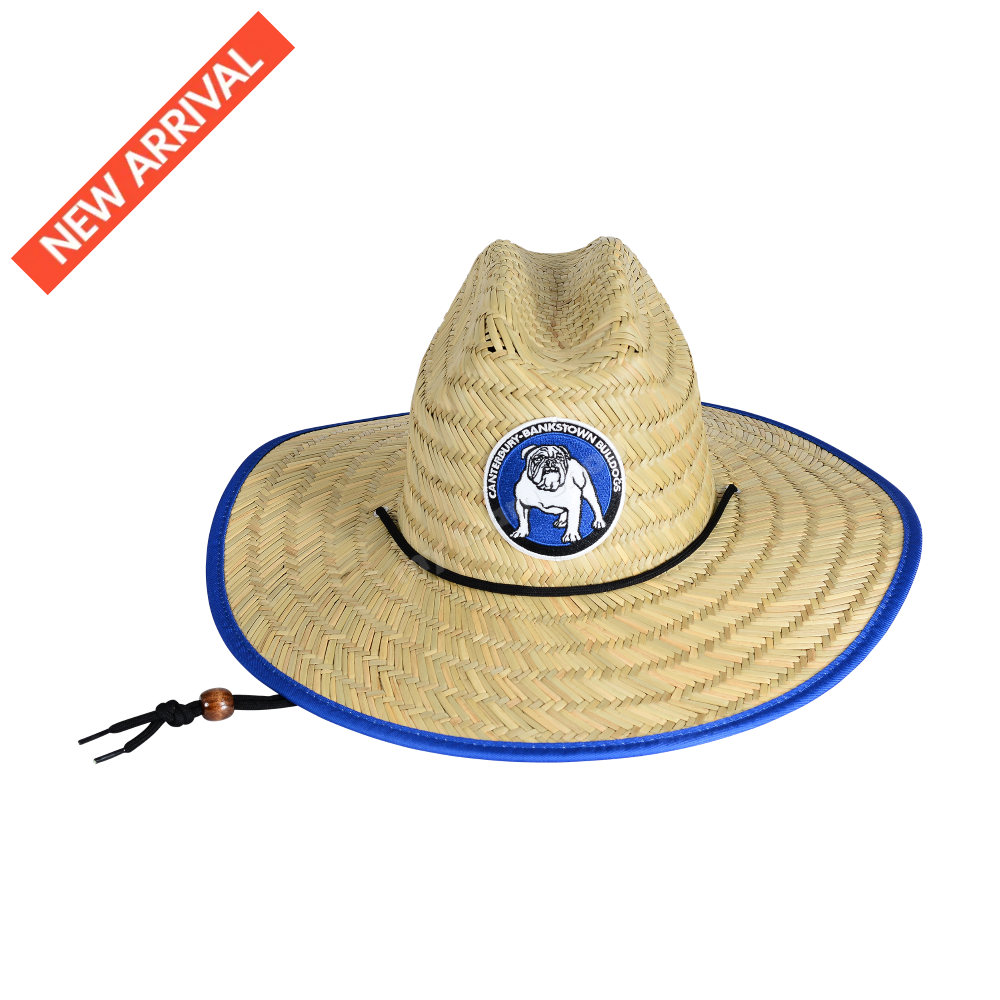CANTERBURY BULLDOGS NRL RETRO STRAW HAT NRL headwear