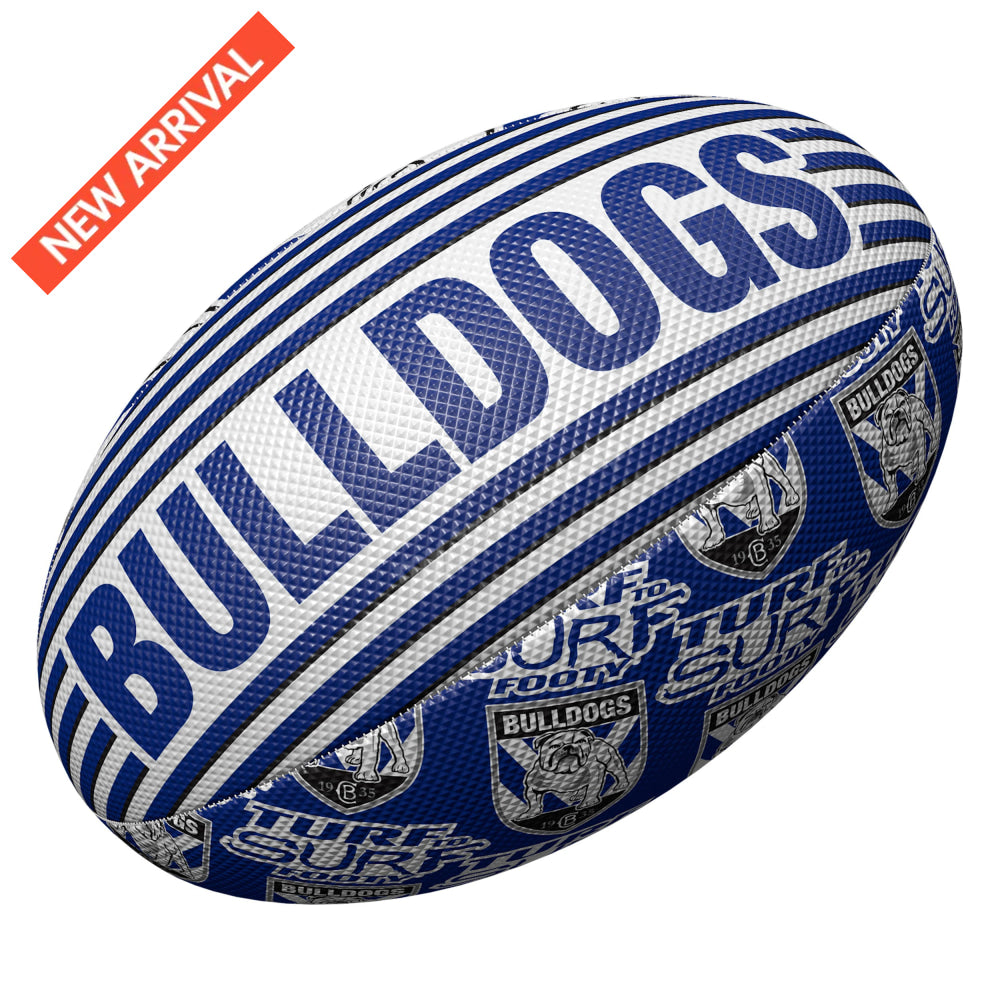 CANTERBURY BULLDOGS ’TURF TO SURF’ NRL BEACH FOOTY NRL Football