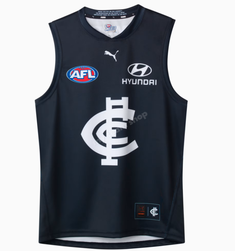 Carlton Blues 2025 Afl Home Guernsey Guernsey