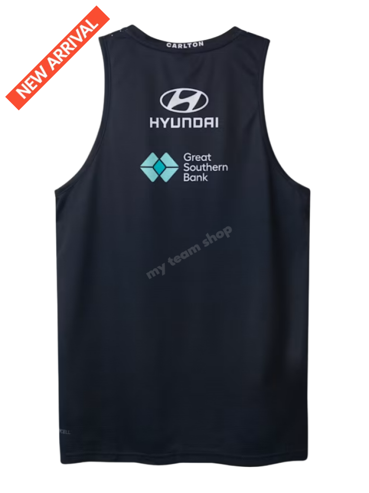 CARLTON BLUES 2026 AFL NAVY TRAINING SINGLET AFL Training Singlet