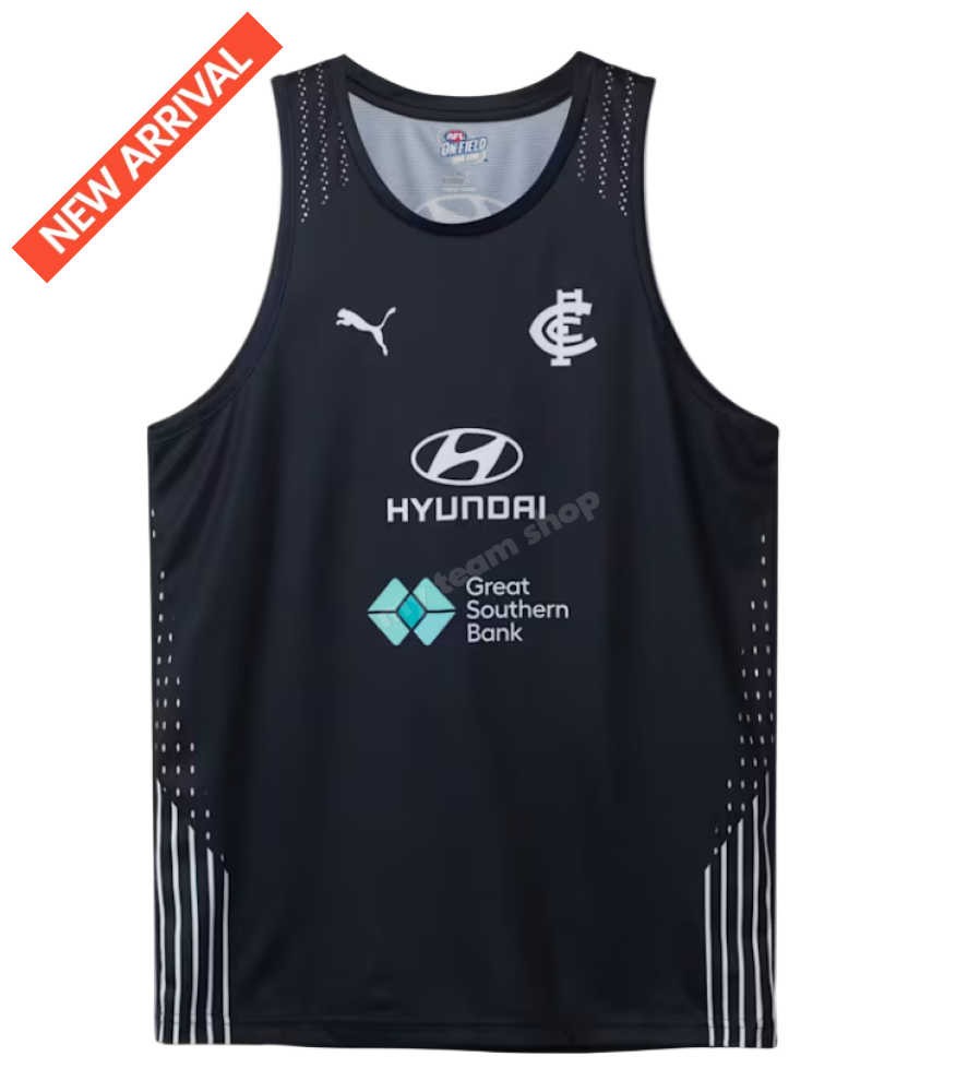 CARLTON BLUES 2026 AFL NAVY TRAINING SINGLET AFL Training Singlet