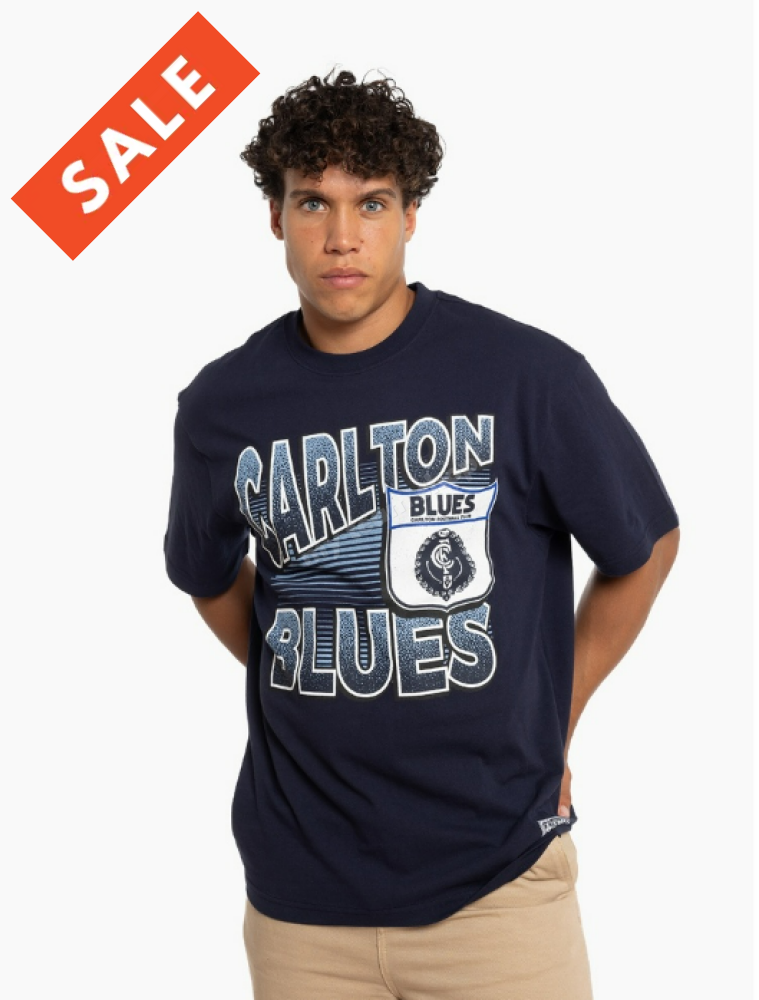 Carlton Blues Afl Inline Stack Tee Stack Tee