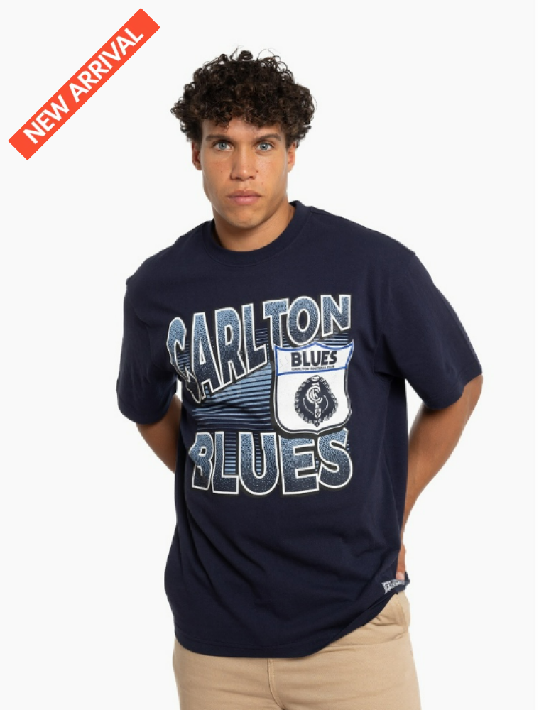 Carlton Blues Afl Inline Stack Tee Stack Tee