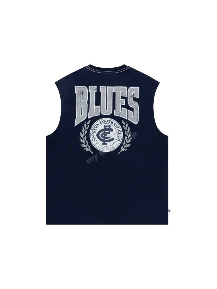 Carlton Blues Afl Mens Graphic Tank Graphic Tank