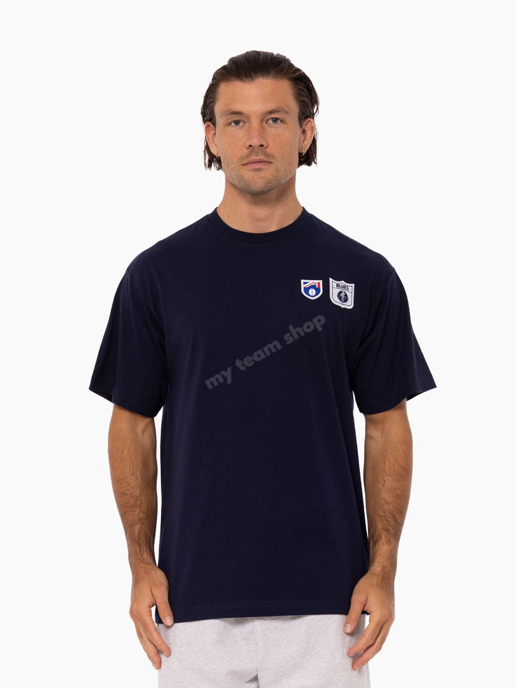 CARLTON BLUES AFL THROWBACK LOGO TEE AFL Throwback Tee